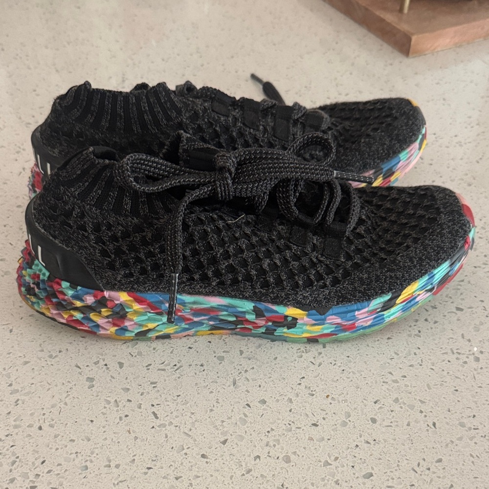 NOBULL Black Athletic Shoes with Multicolor Sole